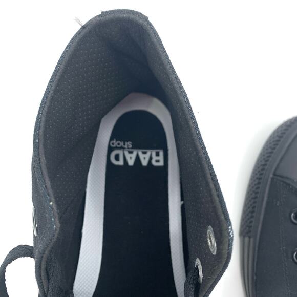 RAAD Shop Black High Top Canvas Sneaker Skull Ride or Die Graphic Men’s Size 14M - Picture 9 of 11